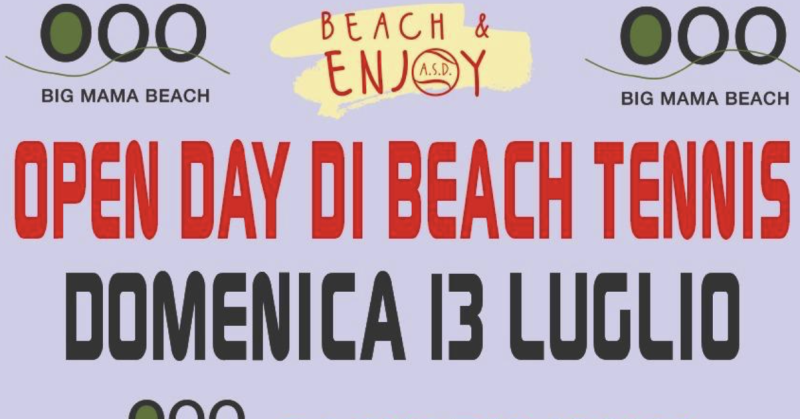 Open day di beach tennis